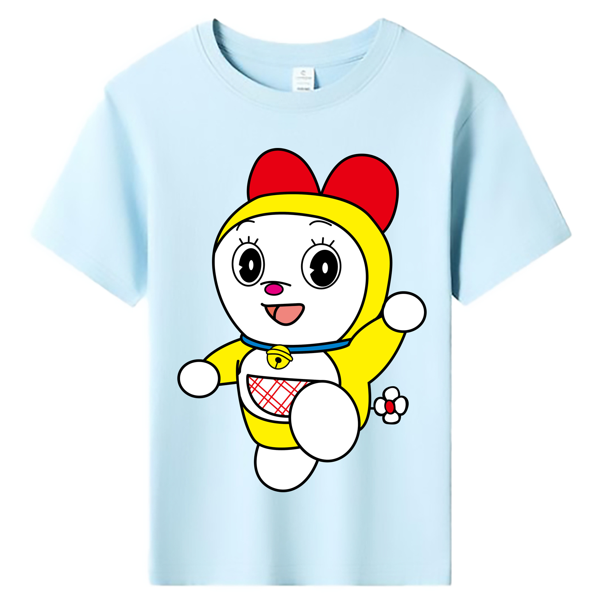 （画像用） ドラえもん ドラミ Doraemon Dorami 綿100％キッズTシャツ（フロントプリント）